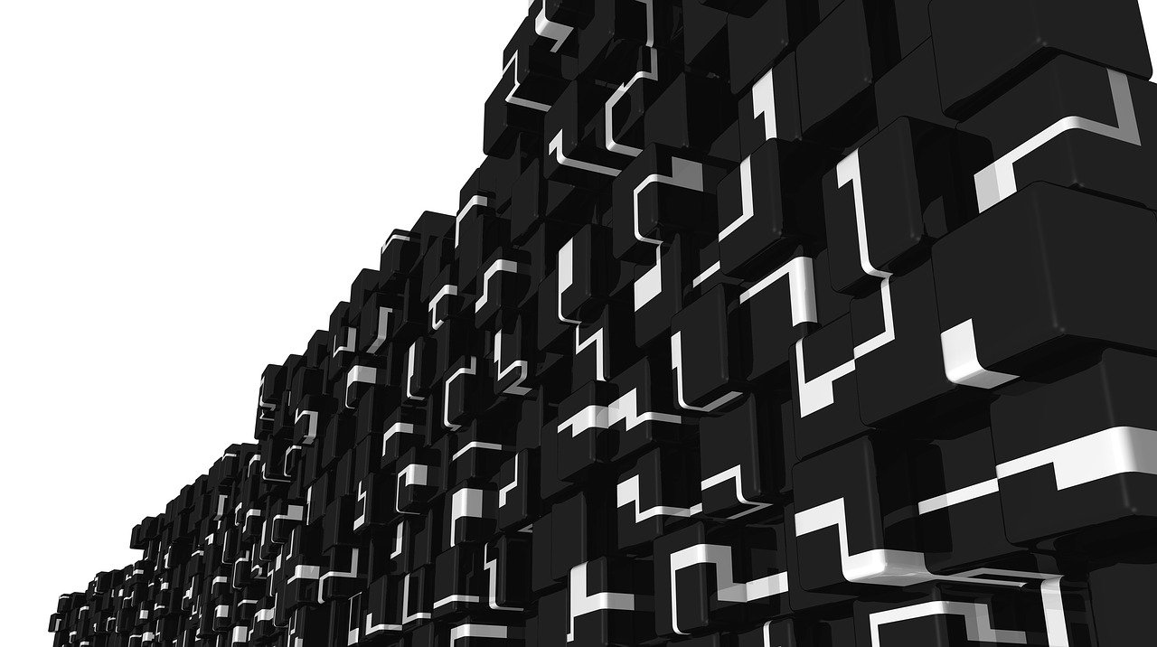 Black and white blocks